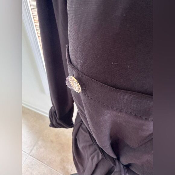 NWOT Anne Klein Black Shirt Dress Size 12 - Picture 3 of 7